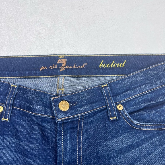 7 For All Mankind Indigo Bootcut Denim - Picture 2 of 5